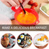 2 sets Microwave Egg Cooker,1 Minute Fast Egg Hamburg Omelet Maker Kitchen Cooking Tool(Red and clear)...