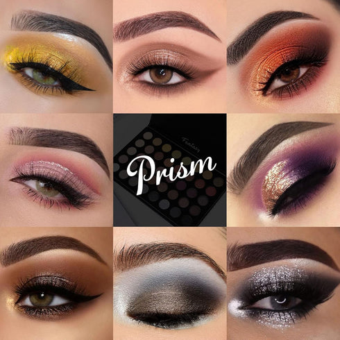 Professional Neutral Eyeshadow Makeup Palette, 40 Pigmented Matte Shimmer Warm Eye Shadows, Naked Nudes Rose Gold Smoky Brown Pressed Powder Palle...