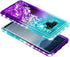 Case for Samsung Galaxy Note 9 with Screen Protector (Maximum Coverage, Flexible TPU Film), Ring Holder/Wrist Strap, Sparkle Glitter Flowing Liqui...