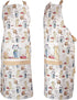 SPOTTED DOG GIFT COMPANY Apron for Women and Men, Kitchen Cooking Apron with Pocket, Cute Cats Themed Kitchenware, Cooking and Baking Gifts for Ca...