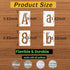 5 Inch Alphabet Letter Stencils, 66 Pcs Reusable Plastic Letter Number Symbol Interlocking Drawing Template Kit for Painting on Wood, Wall, Glass,...