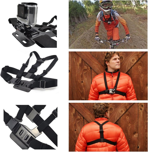 AKASO 7 in 1 Action Camera Accessories Kit Compatible with EK7000/EK7000 Pro/Brave 4/Brave 4 Pro/Brave 7 LE/Brave 7/Brave 8/V50X/V50 Pro/V50 Elite...