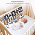 Black and White High Contrast Baby Cloth Book Toys,Baby Soft Books Age 0-6 Months,Baby Book for Brain Development in Newborns Aged 6-12 Months,Mon...
