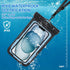 2 Pack Waterproof Phone Pouch, Up to 7.2" Waterproof Phone Case for iPhone 15 14 13 12 Pro Max Samsung Google, IPX8 Cellphone Dry Bag for Snorkeli...
