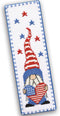 Povitrulya Counted Cross Stitch Bookmark Kit for Adults 'American Gnome' - DIY Embroidery Gift for Veterans day...