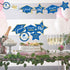 Blue and Gold Graduation Decorations Set of 24 Class of 2025 Table Decor Congrats Grad Party Centerpiece Sticks Table Toppers Graduation Party Sup...