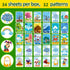 34 Season Flashcards for Kids,Waterproof Month Education Flash Cards, Children's Weather Educational Card, Double-Sided Festivals Toy Cards for To...