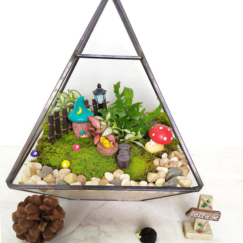 BEZALEL Miniature Fairy Garden Supplies Kit – Mini Fairy Garden Miniatures Decor for Garden Micro Landscape Yard Bonsai, Terrariums, Plant Pots – ...