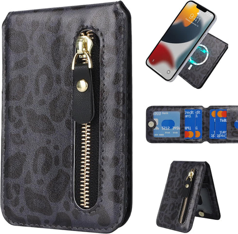 Cavor for Magsafe Wallet,Apple Magsafe Wallet with Adjustable Stand,Magnetic Wallet for iPhone 14 Pro Max/14 Pro/15/14 Plus/13/12,Magsafe Card Hol...