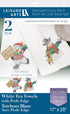 Leisure Arts Tea Towel 17"x28" Snowman 2pc, towel set, embroidery kit, bathroom hand towels, kitchen towel, cross stitch kits, stamped cross stitc...