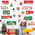 Whaline 37Pcs Christmas Bulletin Board Decorations Motivational Xmas Cut-outs Cute Santa Snowman Cutouts Classroom Decor Xmas Rule Posters for Win...