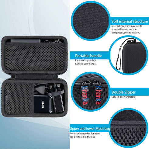 khanka Hard Travel Case Replacement for Anker 100W Charging Base + Anker Prime 12,000mAh 130W PowerBank(Case Only)....
