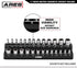 ARES 70233-26-Piece 1/4-Inch Metric Magnetic Socket Organizer - Holds 13 Standard Size and 13 Deep Size Sockets - Keeps Your Tool Box Organized...
