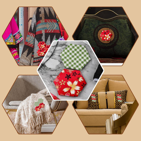 300pcs Hexagon Paper Piecing Template, 1 Inch Paper Piece Templates Hexagon Paper Piecing Shapes for Quilting Supplies for Splicing Patchwork...