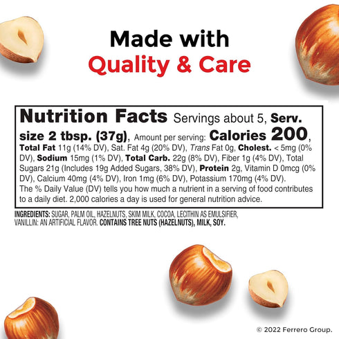 Nutella Hazelnut Spread With Cocoa For Breakfast, 7.7 Oz Jar...