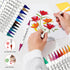 Scribbeo 24 Acrylic Marker Set with Dual Tip, Fine tip - Brush tip markers, Acrylic Markers Paint Pens for Rock Painting, Wood, Canvas, Stone, Gla...