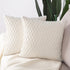 MADIZZ Set of 2 Super Soft Velvet Decorative Throw Pillow Covers 22x22 inch White Square with Texture Luxury Style Cushion Case Pillow Shell for S...
