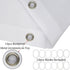 LB Winter Shower Curtain Set Snowflake Pine Tree Branch Snow Scene Bathroom Curtain with Hooks 72x72 inch Waterproof Polyester Fabric Bathroom Dec...