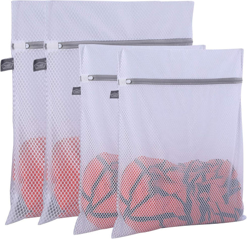 Kimmama Laundry Bags Mesh Wash Bag, Lingerie Bags for Washing Delicates, Net Washer Sack with Zipper, Dryer Pouch for Cleaning and Drying Cloths, ...