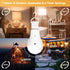 Neporal MagicGlow Rechargeable Solar Light Bulbs with Remote, USB+Solar Rechargeable Bulbs,3 Colors Shift + Dimmable Battery Light Bulb, A19 Emerg...