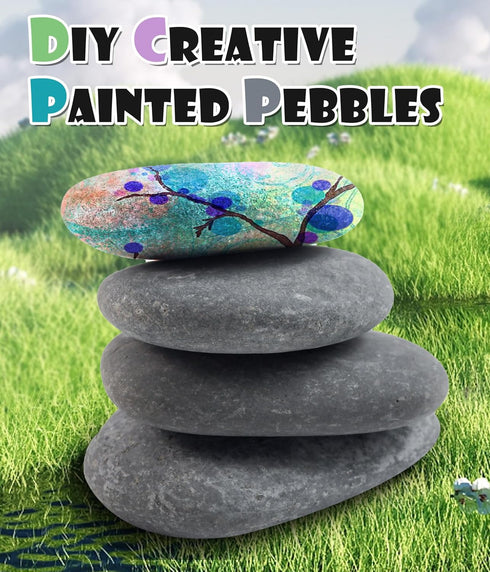 River Rocks for Painting Rock Painting Supplies Rocks to Paint River Rock Paint Flat Stones for Crafts River Stones for Painting Smooth Flat Rocks...