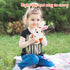 Easfan Walking Bunny Stuffed Animal Interactive Jumping Spotted Rabbit Talking Hopping Ears Nose Moving Educational Plush Toy Easter Birthday Gift...