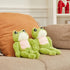 Lovely Supersoft Green Muscle Frog Plush,Funny Huggable Froggy Dolls,Adorable PlushFrog for Kids, 13.8...