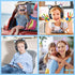 Wireless Kids Headphones for Boys Girls, Cat Ear LED Light Up Bluetooth Headphones with Microphone for School/Travel/Sports/Gaming/Gifts/Christmas...