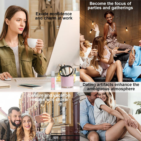 Pheromone Perfumes for Women, Perfume Oil for Her, Portable Roll-On Perfume Oil Long Lasting Female 10ml (2 Pcs)...