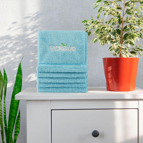 Orighty Makeup Remover Wash Cloths - Super Soft Microfiber Face Towel, Absorbent Washcloths for Cleansing, Fingertip Face Towels for Makeup Remova...