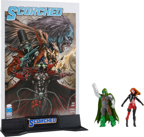 McFarlane Toys - Spawn Page Punchers 2pk She Spawn and Curse 3in Action Figures with Comic...