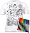 Splat Planet Colour-in Unicorn T-Shirt with 10 Non-Toxic Washable Magic Pens - Colour Your Own, Colour-in and Wash Out T-Shirt, Reusable Colouring...