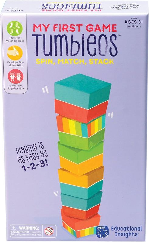 Educational Insights My First Game: Tumbleos, Stacking & Counting Game, Toddler Toys, Ages 3+...