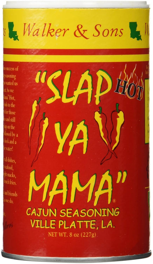 Slap Ya Mama Cajun Seasoning from Louisiana, Hot Blend, No MSG and Kosher, Pack of 2...