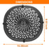 Air Fryer Grill Pan For Power XL Gowise 7QT,Nonstick Coating Crisper Plate,Air Fryer Replacement Parts,Rack,Accessories,Enamel coating?Non-stick,D...