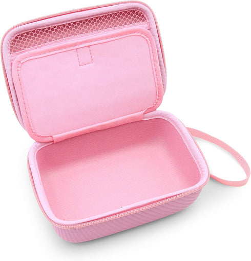 CASEMATIX Camera Travel Case Compatible with PROGRACE, Ourlife, Dragon Touch and More Waterproof Toy Camera Video Recorders - Pink Case for Toy Ac...