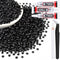 5000Pcs 4mm Resin Jelly Rhinestones with 3Pcs 10ml B7000 Jewelry Glue for Crafting, Black Flatback Gems, Bedazzling Crystal Bulk for DIY Crafts Cl...