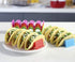 Taco Holder Stand Set of 6, Colorful Taco Holder Plate, Wave Shape Taco Tray, Taco Shell Holder Stand for Party, Hold 4 Tacos Each, Very Hard and ...