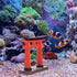 Toddmomy Japanese Torii Gate Statue, 2Pcs Japanese Mini Tori Gate Miniature Aquarium Torii Ornament Fish Tank Bonsai Landscape Decoration Zen Gard...