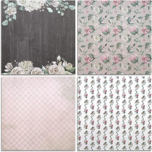 Scrapbooking Paper,Pack of 24 Sheets Designer Paper Pad 12x12 Inches Single-Sided Decorative Origami Scrapbook Paper Supplies Patterned Cardstock ...