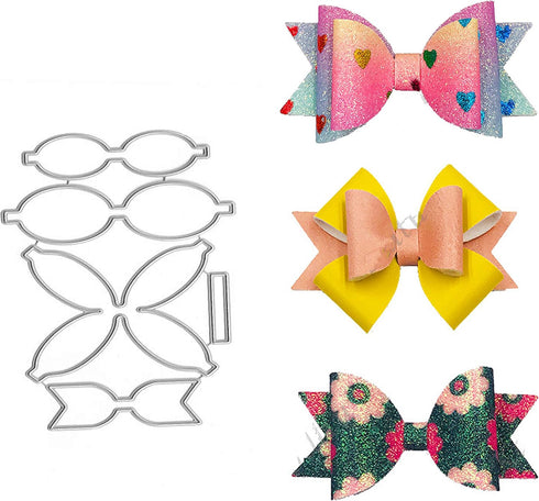 3 Sets Bow Tie Metal Die Cuts,Christmas Bowtie Hair Bow Cutting Dies Cut Stencils for DIY Scrapbooking Decorative Embossing Paper Leather Scrapboo...