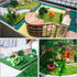 MECCANIXITY Artificial Model Grass Mat 19.7" x 19.7" Lawn Green Realistic Fake Turf for Garden Lawn Decoration Model...