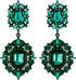 Flyonce Women's Rhinestone Crystal Art Deco Vintage Style Gatsby Clip-on Dangle Chandelier Earrings...