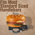 MARQUE Hamburger Bike Bell – Bicycle Bell for Most Bikes, Also Fit Balance Bike and Scooter, Must Have Cycling Accessory...