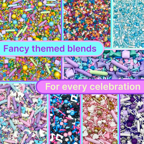 Galaxy Sprinkles | 8 Ounces | Star Sprinkles | Jimmies | Manvscakes...