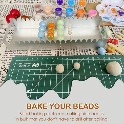 Uiyofok Bead Baking Rack,Polymer Clay Tools for Clay Bead Maker,Polymer Clay Beads Drying Rack for Clay Jewelry Making Tools...