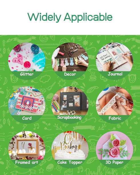 Craft Glue, Tacky Glue150ML 5.3 floz?Art Glue with Craft Precision GlueTip Kits for DIY Art Crafts Handmade...