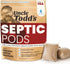 Uncle Todd's Septic Pods - Septic Tank Treatment - 6 Count Six Months Supply - One Flush per Month - Free SMS & Email Reminders - Eco-Friendly and...