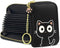 CONISY Cute Credit Card Holder for Women, Small Leather Zipper RFID Card Case Wallet with Removable Keychain...