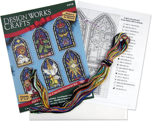 Design Works Crafts Peace on Earth Counted Cross Stitch Ornament Kit, Various (Holiday/Christmas)...